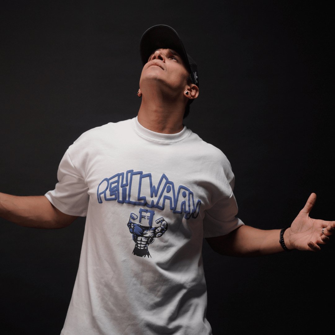 Official Pehlwaan T shirt - Oversized , White - Pehlwaan Nutrition