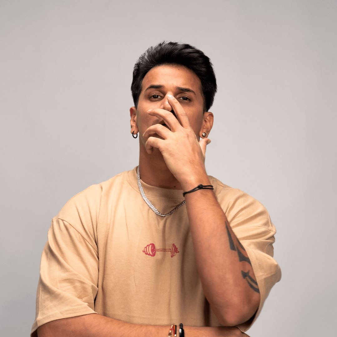 Official Pehlwaan T shirt - Oversized , Beige - Pehlwaan Nutrition